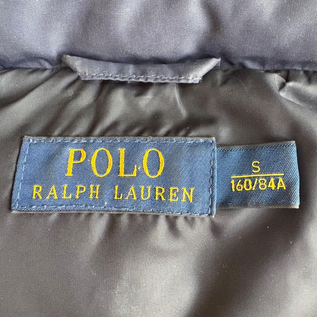 ポロラルフローレン ダウンベスト 2way ポニー刺繍 ネイビー 紺色 S