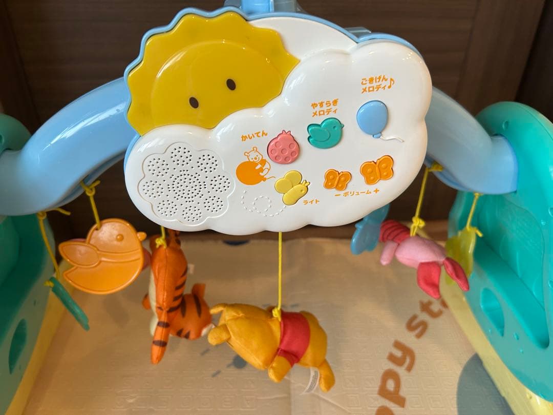 【美品】Disney 6WAYジム プーメリー　電池付