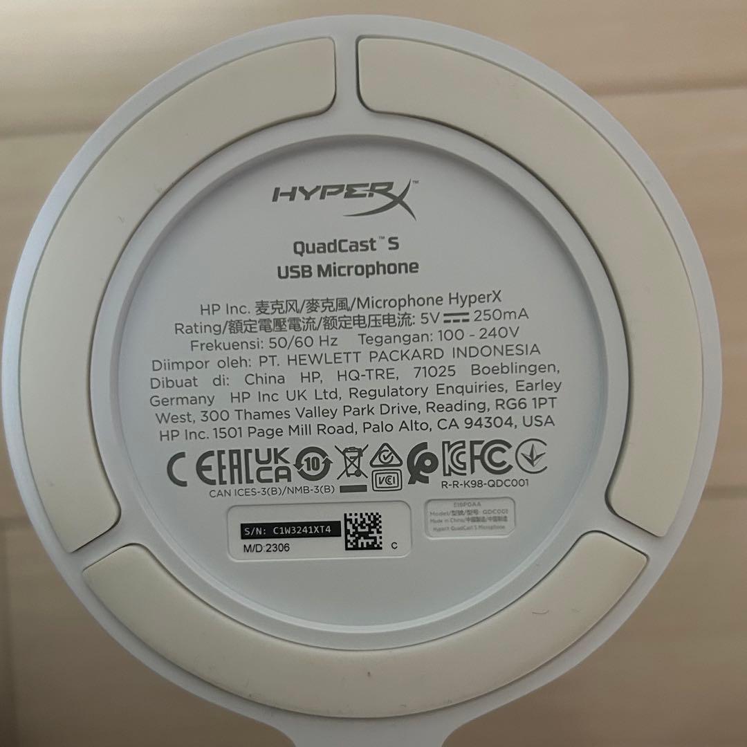 HYPERX QuadCast S 白 〘 箱・説明書なし〙
