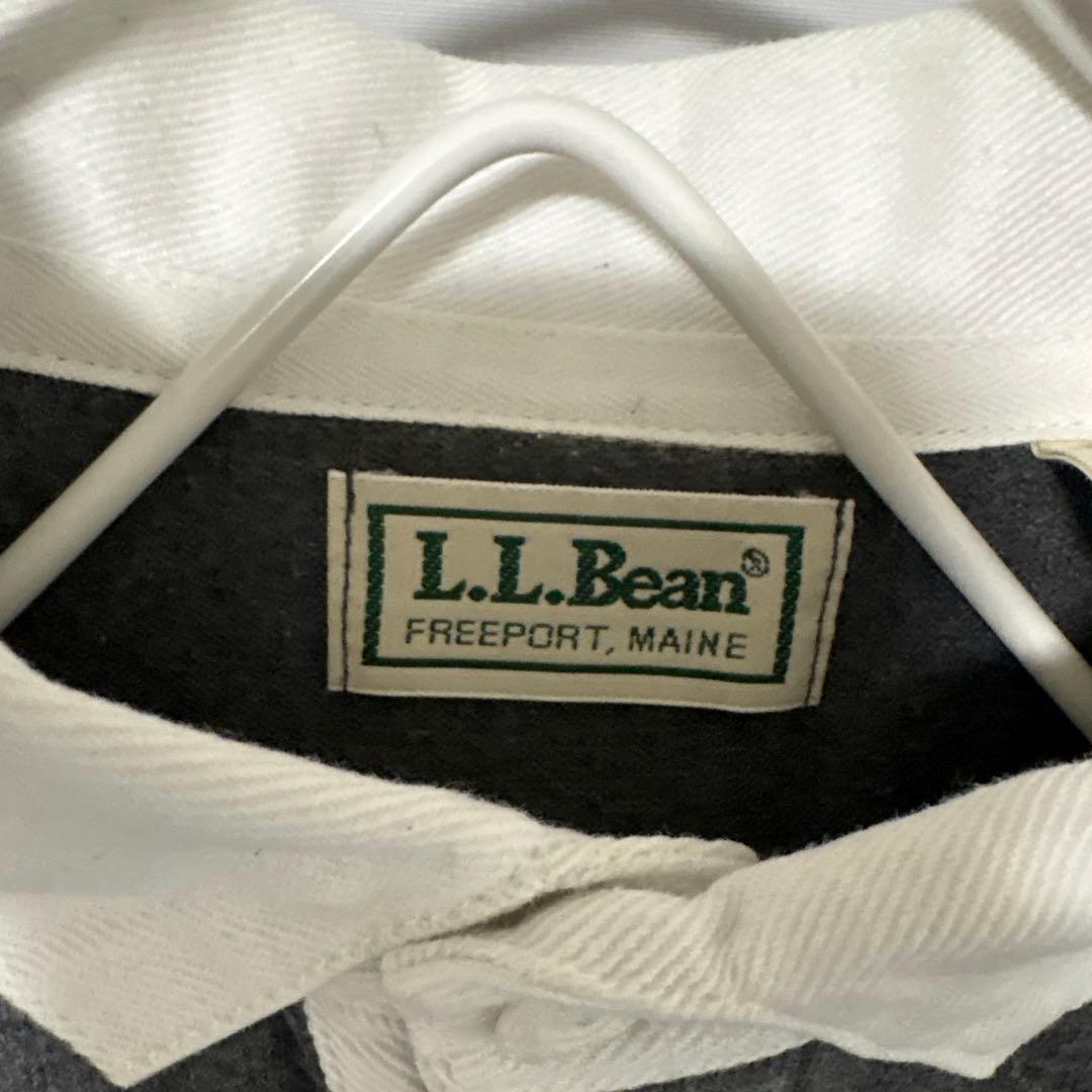 美品 80s 90s vintage LLbean USA製 ラガーシャツ