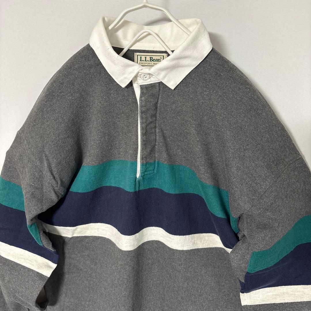 美品 80s 90s vintage LLbean USA製 ラガーシャツ