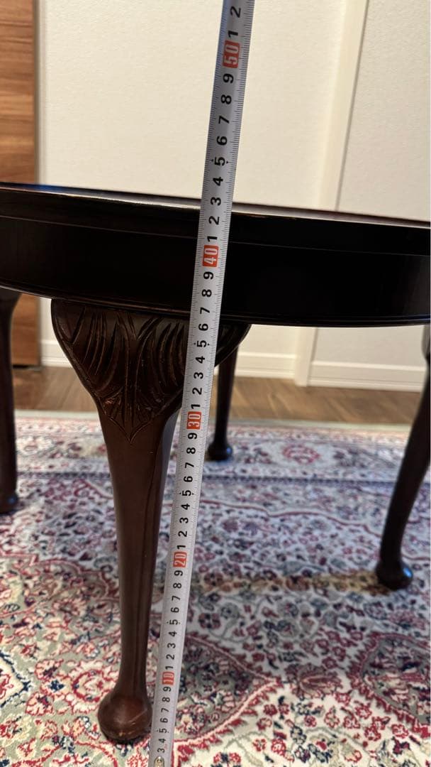 70B マホガニー　アンティーク　ローテーブル