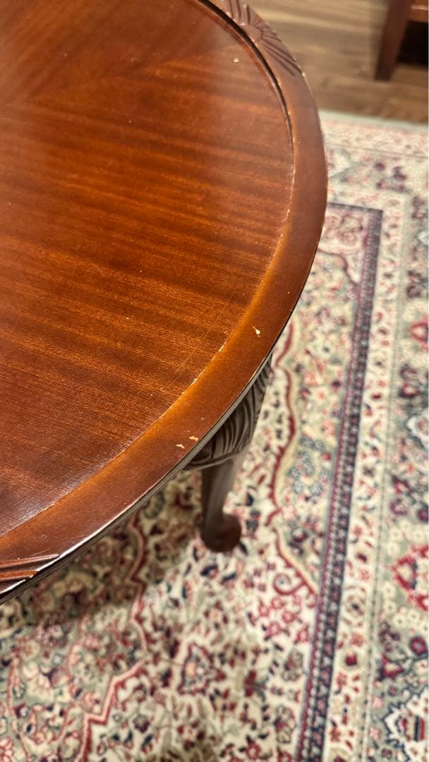 70B マホガニー　アンティーク　ローテーブル