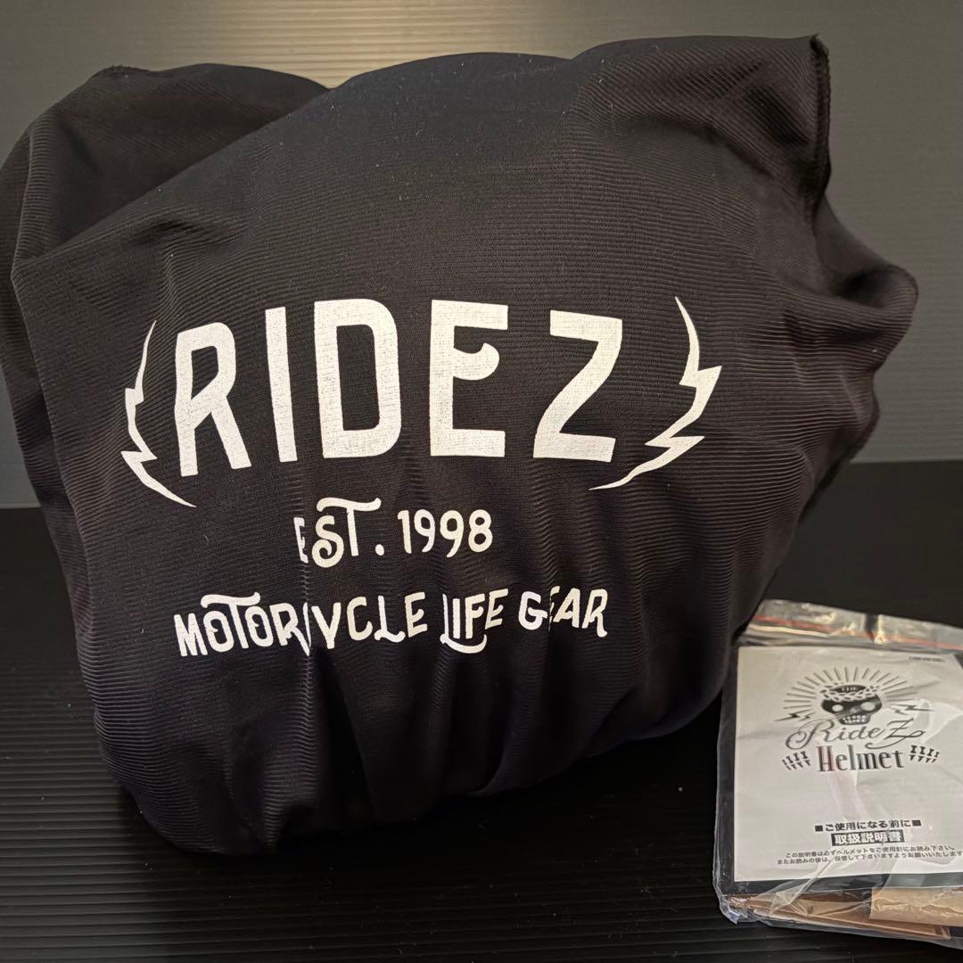 断捨離祭り　RIDEZフルフェイスヘルメット マットブラック　Ｌ