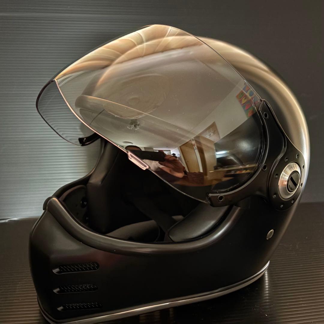 断捨離祭り　RIDEZフルフェイスヘルメット マットブラック　Ｌ