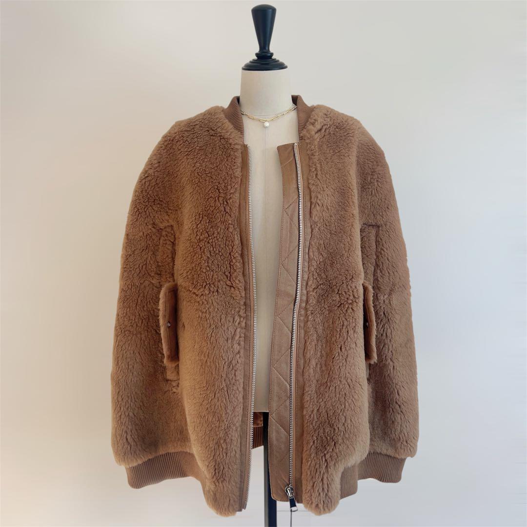 新品未使用 ベアポンチョブルゾン テディケープ ライトブラウン