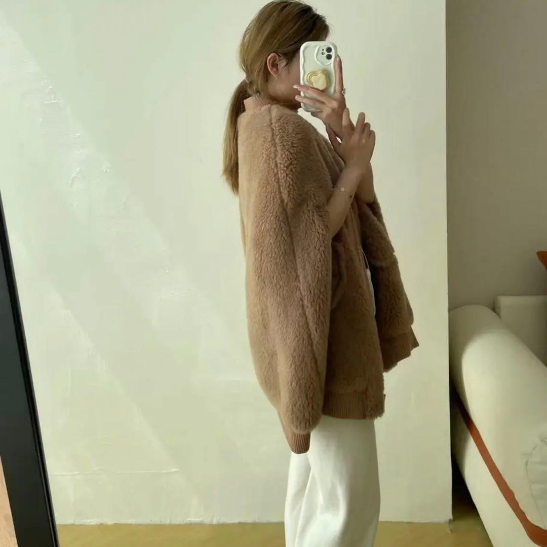 新品未使用 ベアポンチョブルゾン テディケープ ライトブラウン