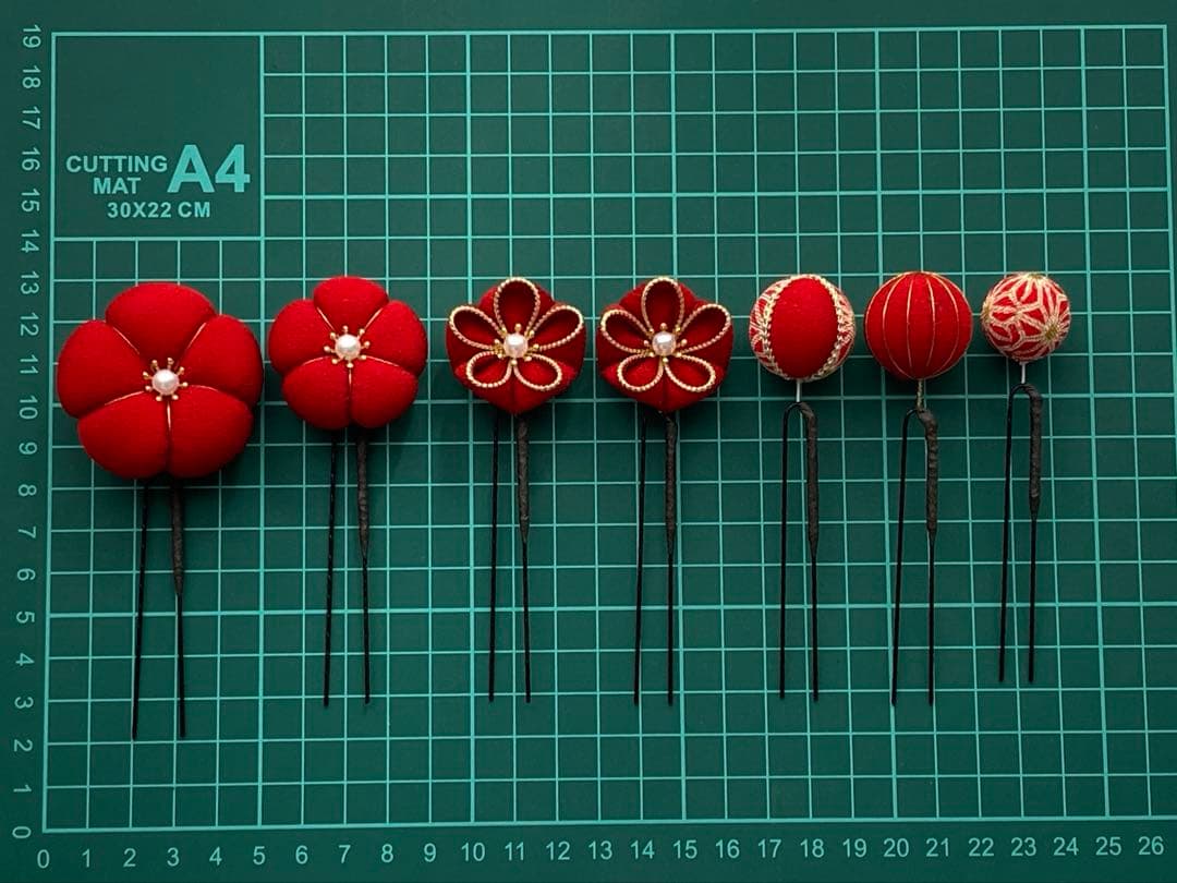 玉かんざし 和玉かんざし 和玉髪飾り つまみ細工 成人式髪飾り 卒業式髪飾り