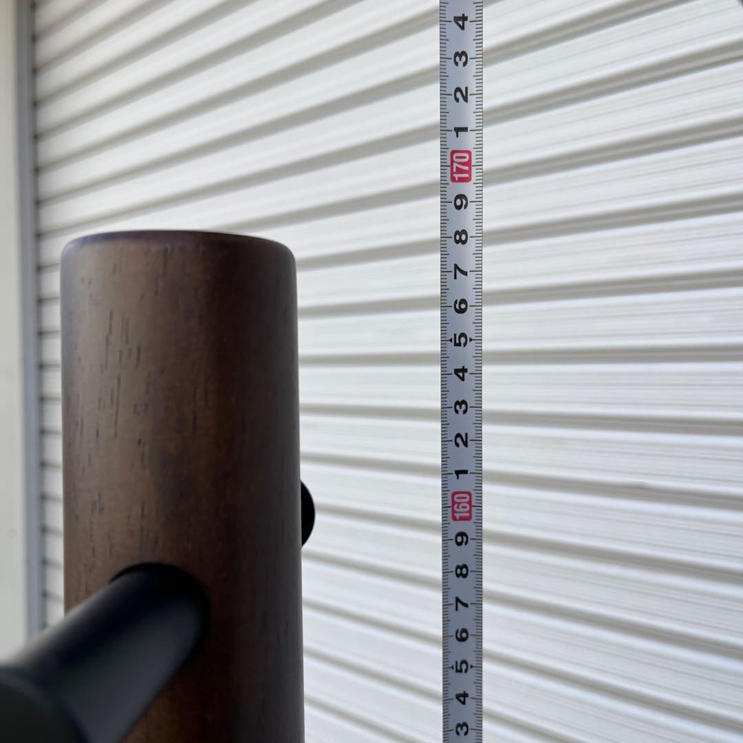 umbra アンブラ ◾️スツール付き 木製ポールハンガー 黒ブラック