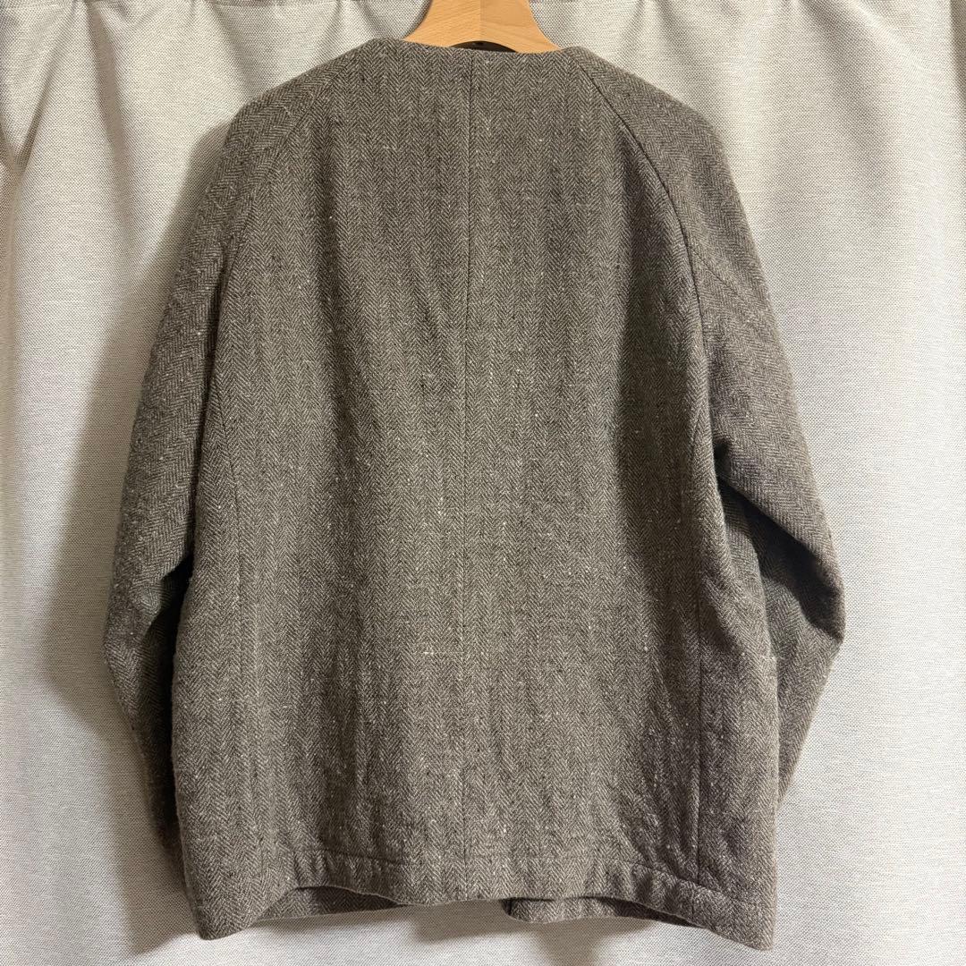 RINEN ノーカラージャケット サイズ2 ブラウン 極美品