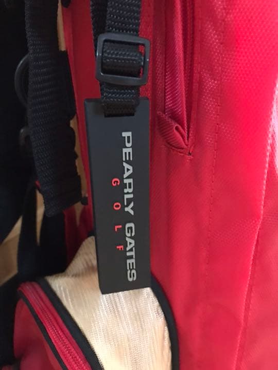 パーリーゲイツ　キャディーバッグ　赤