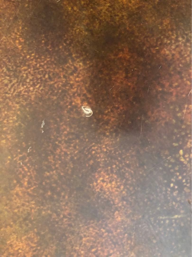 カフェ　テーブル　マーブル調　真鍮　アンティーク　正方形　ブラウン　金