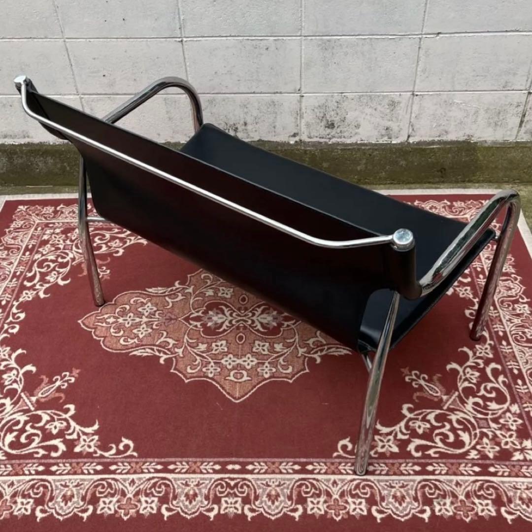 モダンデザイン◾️本革イタリアンレザー座面 2シーター ソファ チェア 2人掛け