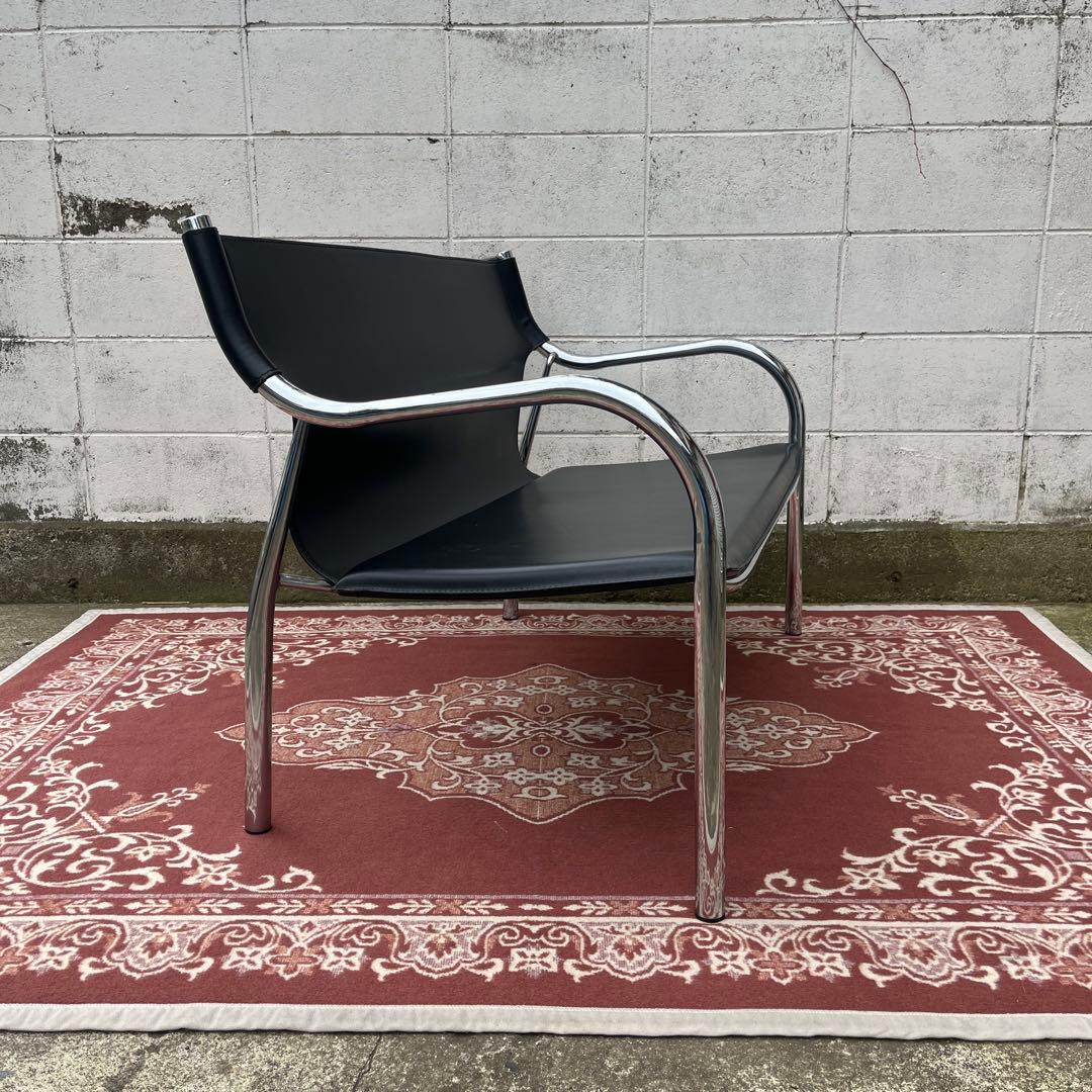 モダンデザイン◾️本革イタリアンレザー座面 2シーター ソファ チェア 2人掛け