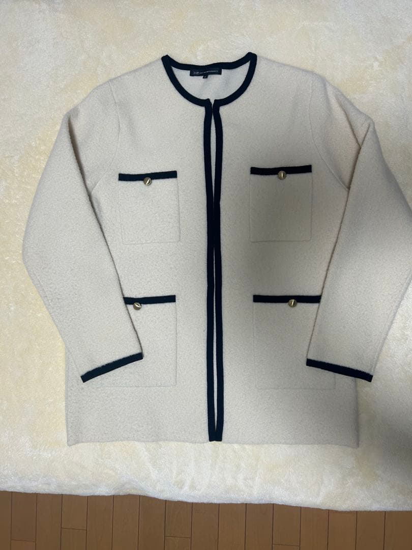 23区　ミニブークレ ニットジャケット