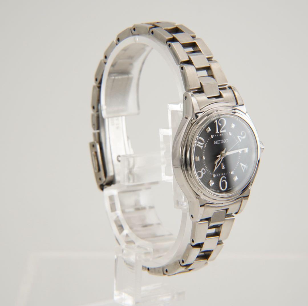 【新品電池•回路検査済】美品　セイコー　ルキア　ソーラー　電波 腕時計