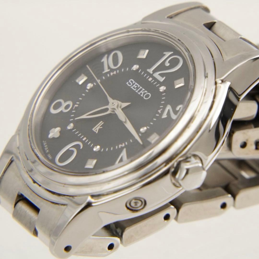 【新品電池•回路検査済】美品　セイコー　ルキア　ソーラー　電波 腕時計