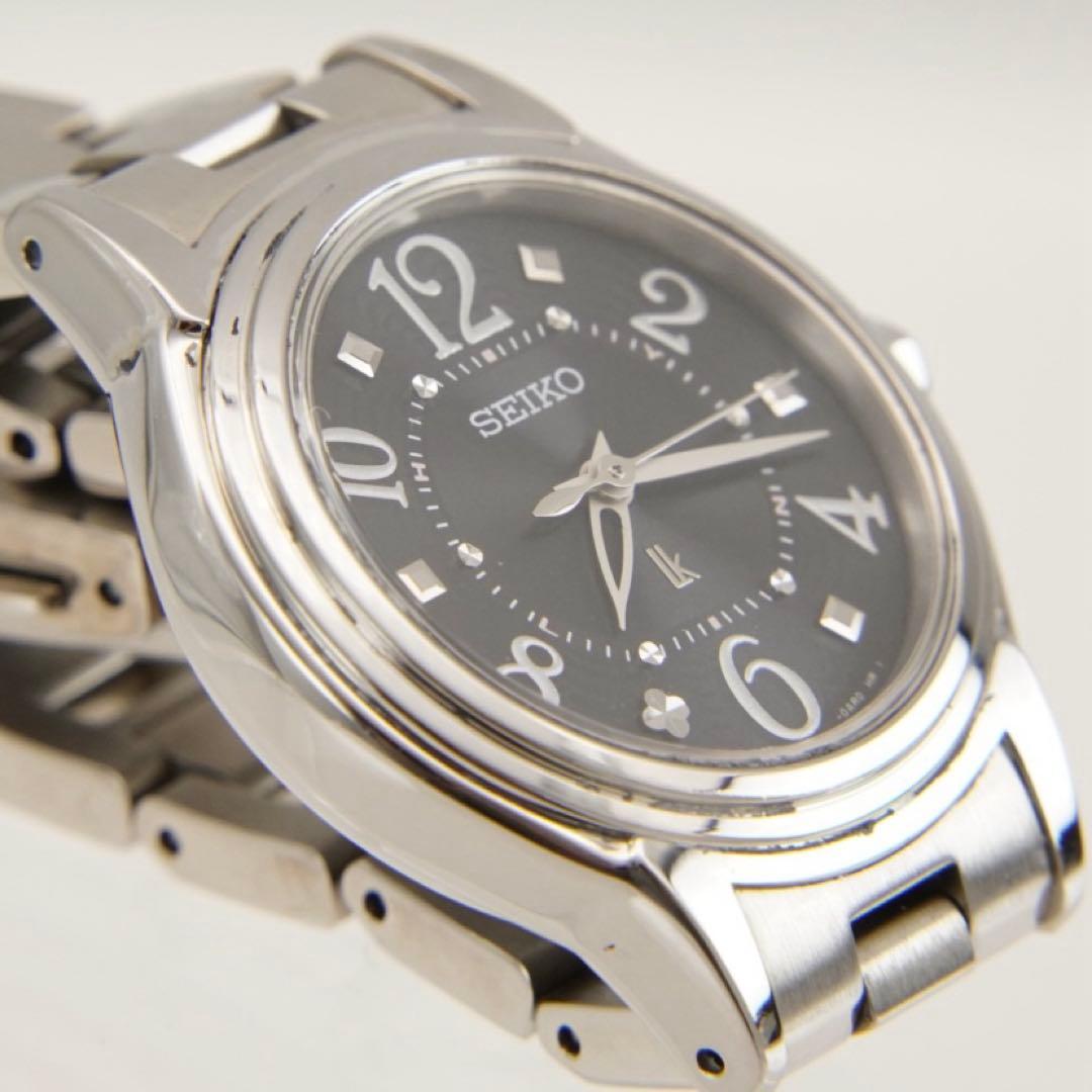 【新品電池•回路検査済】美品　セイコー　ルキア　ソーラー　電波 腕時計