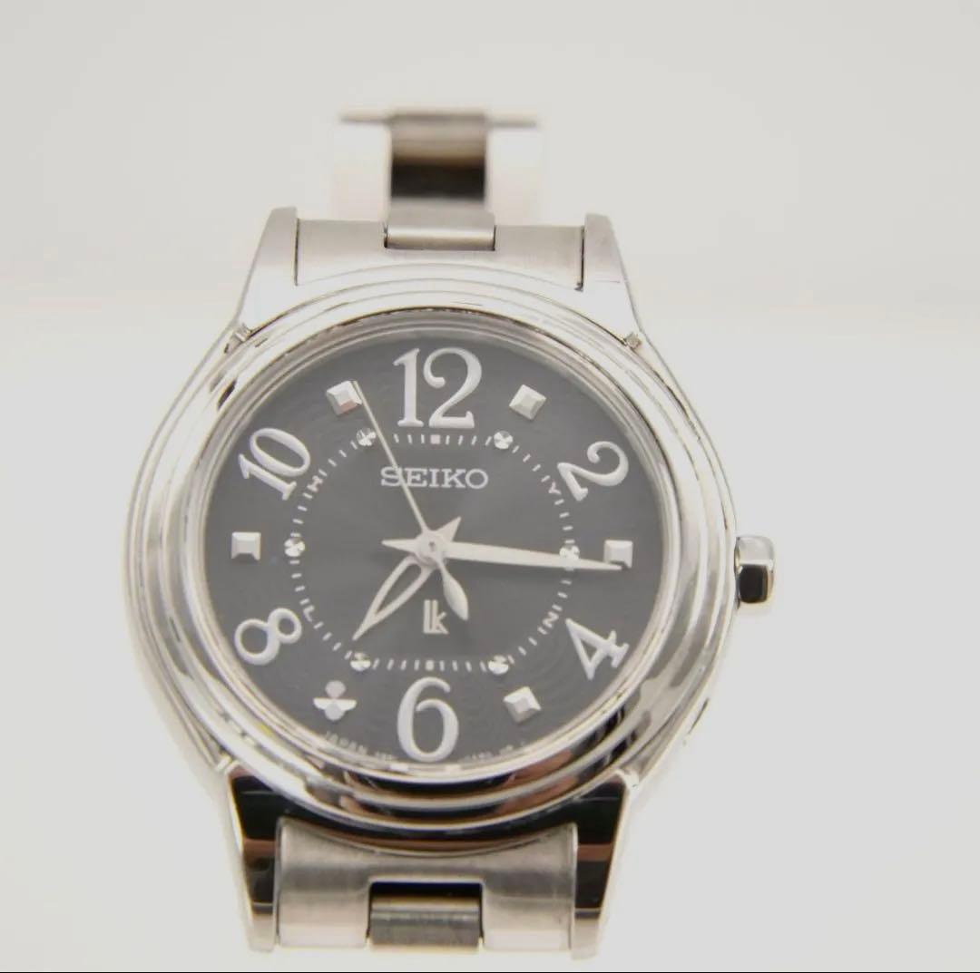 【新品電池•回路検査済】美品　セイコー　ルキア　ソーラー　電波 腕時計