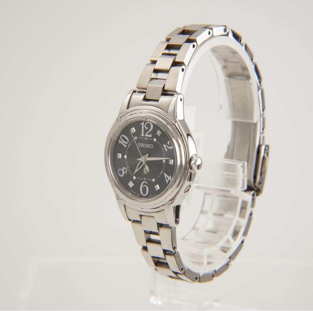 【新品電池•回路検査済】美品　セイコー　ルキア　ソーラー　電波 腕時計