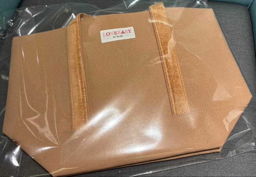 ラブラリーバイフェイラー オールドテディワッペントートバッグベージュ