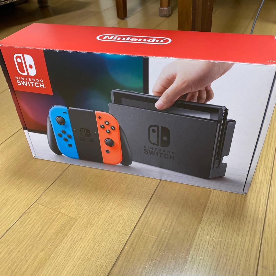 極美品　ニンテンドーSwitch ネオンブルー(旧型)