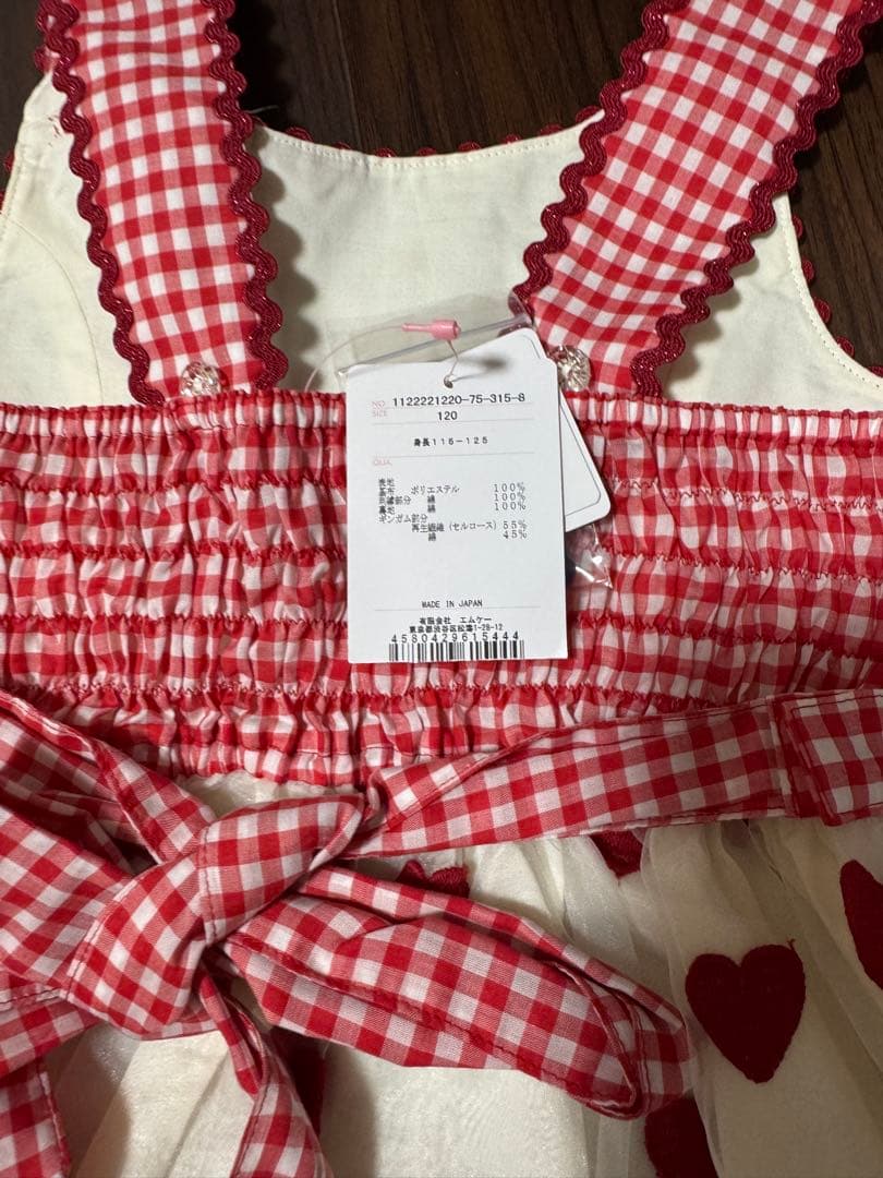 ハートオーガンジードレスの阪急限定アカ