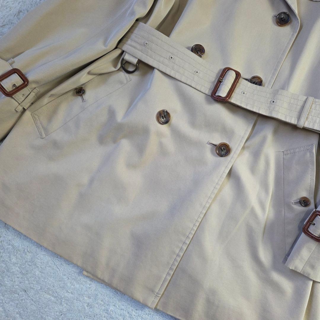 バーバリー ロンドン トレンチコート ミドル ノバチェック M ハニーベージュ