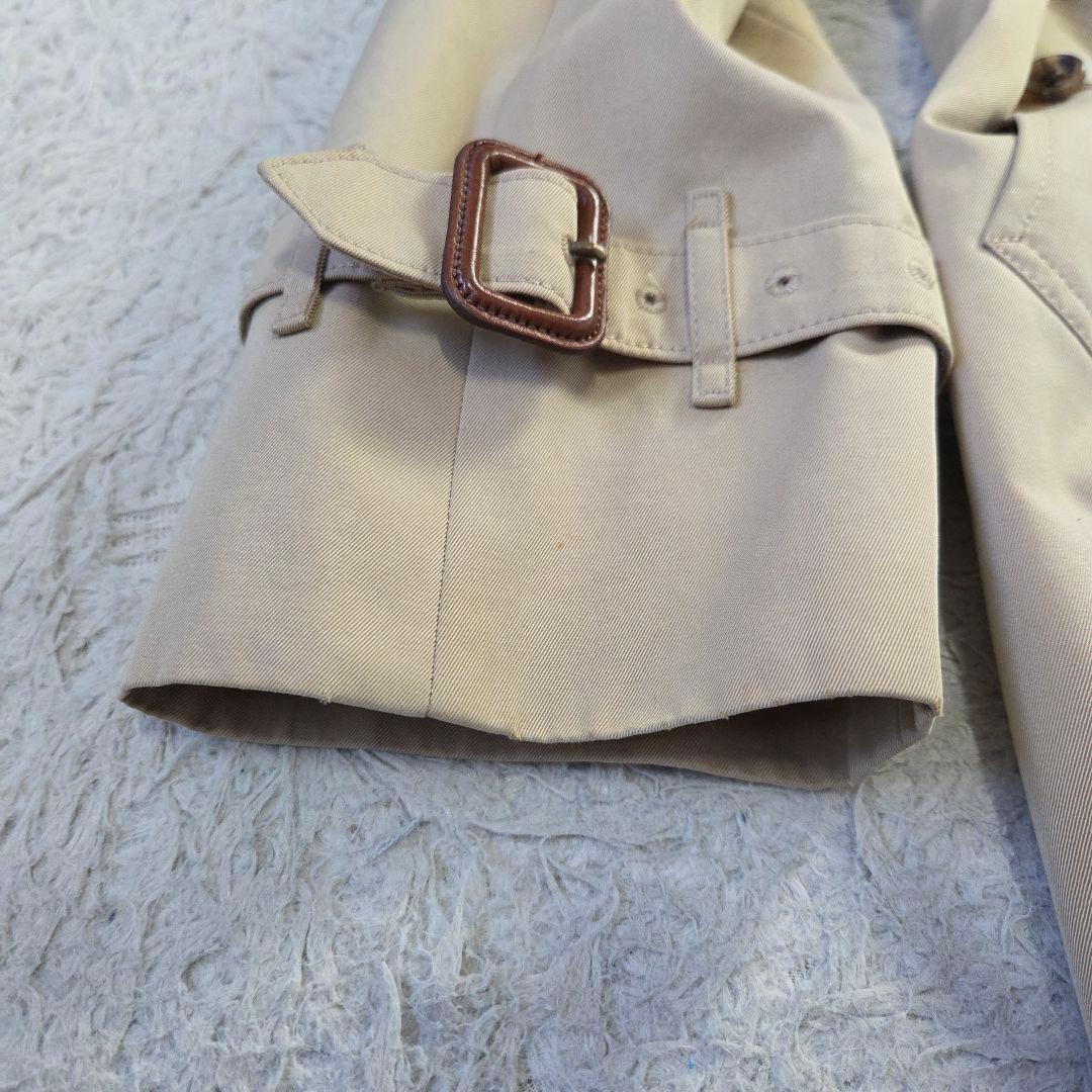 バーバリー ロンドン トレンチコート ミドル ノバチェック M ハニーベージュ