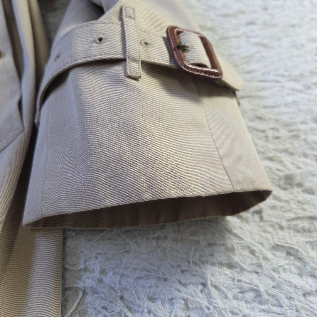 バーバリー ロンドン トレンチコート ミドル ノバチェック M ハニーベージュ