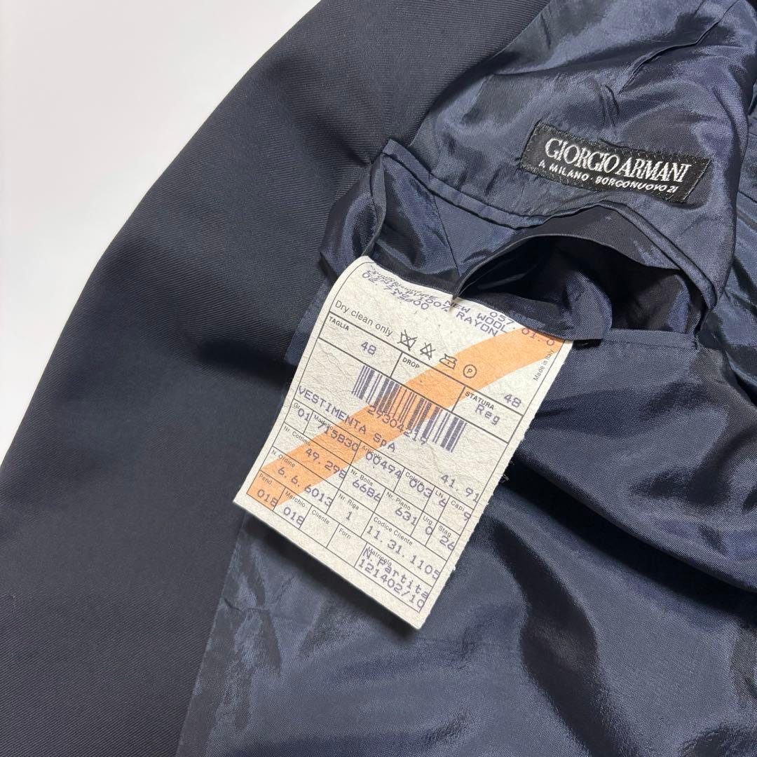 ジョルジオアルマーニ スーツ セットアップ BORGO21ライン 黒タグ