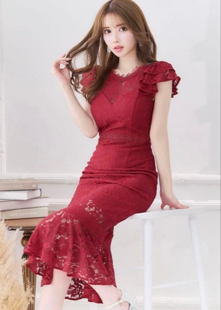 Vanessa Heart (Sugar)キャバドレス ダークレッド