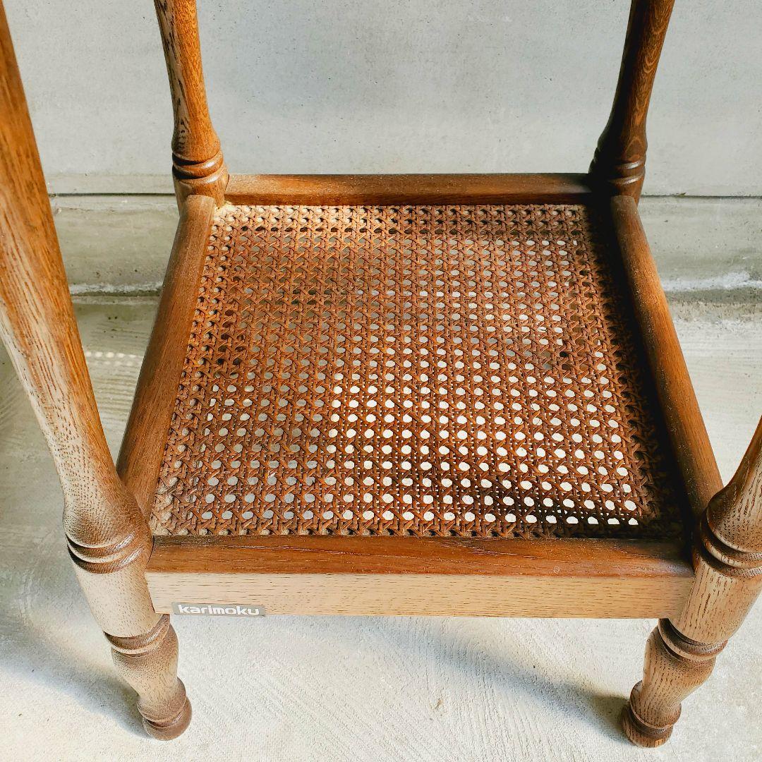 カリモク家具 karimoku　コロニアル　花台　飾り台　電話台　木製