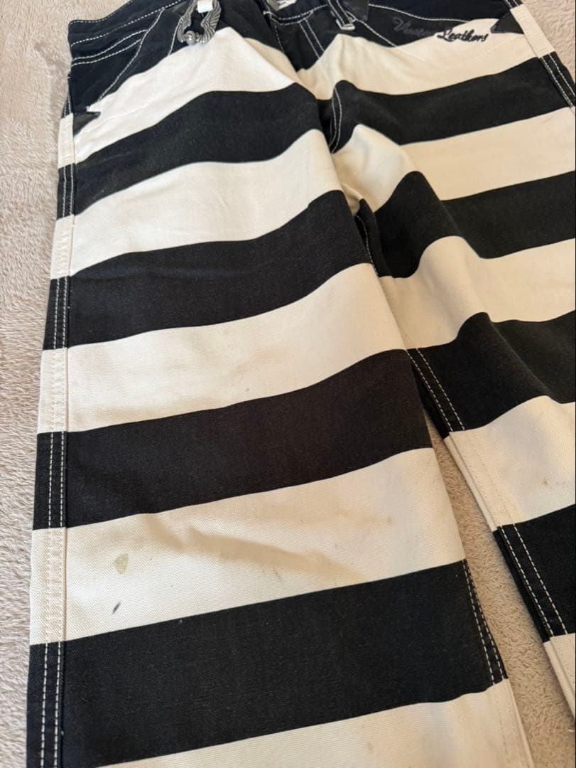 vansonバンソンボーダー⭐︎ワークパンツ⭐︎囚人パンツ⭐︎30インチ