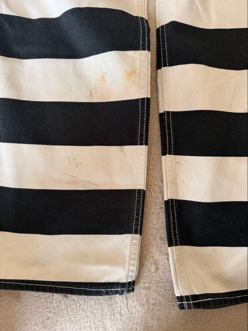 vansonバンソンボーダー⭐︎ワークパンツ⭐︎囚人パンツ⭐︎30インチ