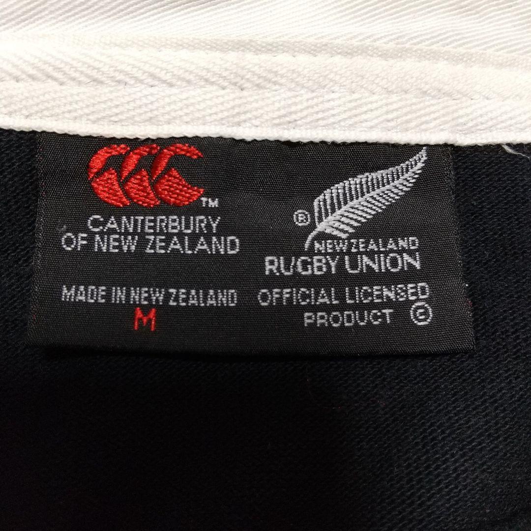 カンタベリーAll Blacks 長袖ラガーシャツ Steinlager