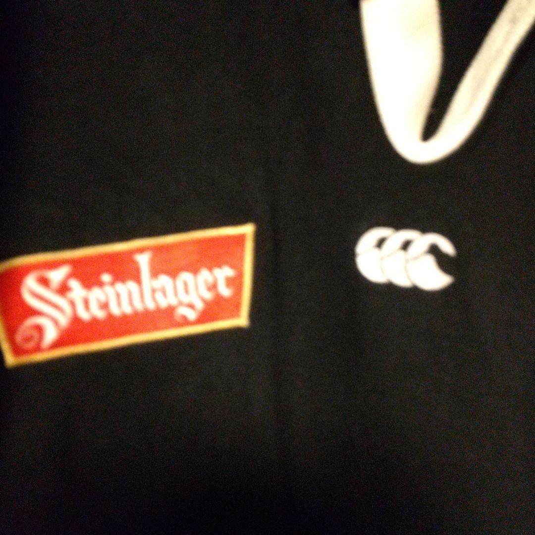 カンタベリーAll Blacks 長袖ラガーシャツ Steinlager