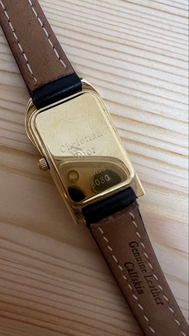 Christian Dior ヴィンテージ クォーツ腕時計 ダイヤモンド付
