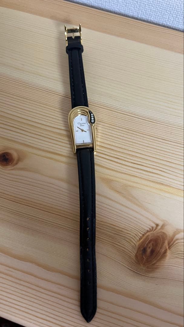 Christian Dior ヴィンテージ クォーツ腕時計 ダイヤモンド付