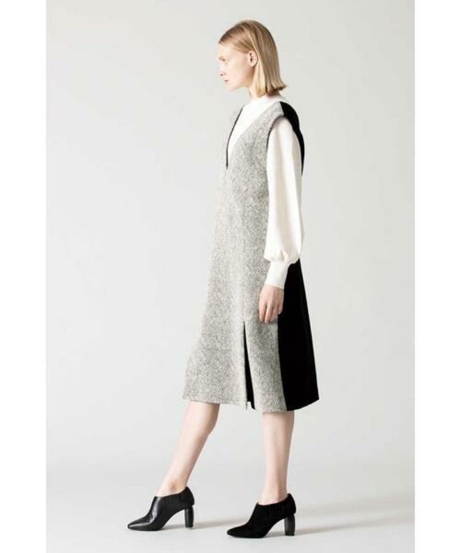 美品！ADORE クラシックヘリンボーンジャンスカ ワンピース クリーニング済