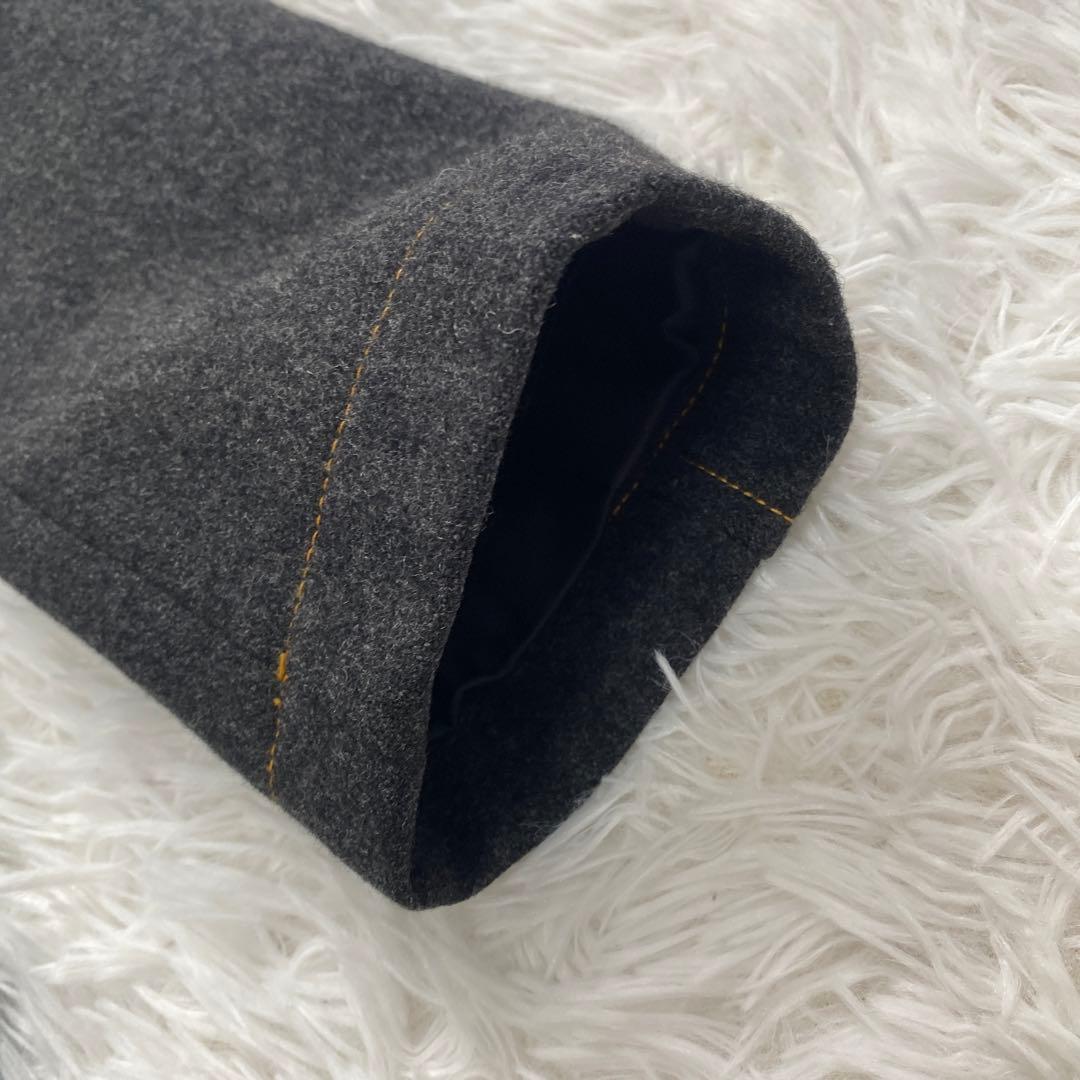 【極美品】BURBERRY BLACK LABELピーコート　グレー　M