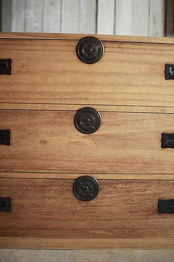 丸金具　時代箪笥3段　タンス