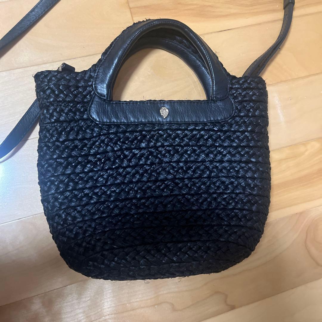 ヘレンカミンスキー　かごバック黒　2ウェイ