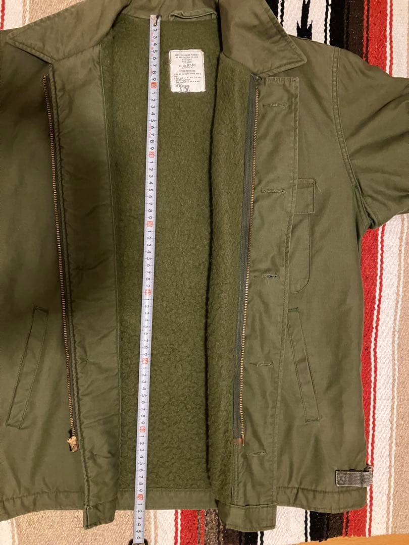 ジャケット・アウター US NAVY A-2 DECK JACKET 42-44 LARGE 80s