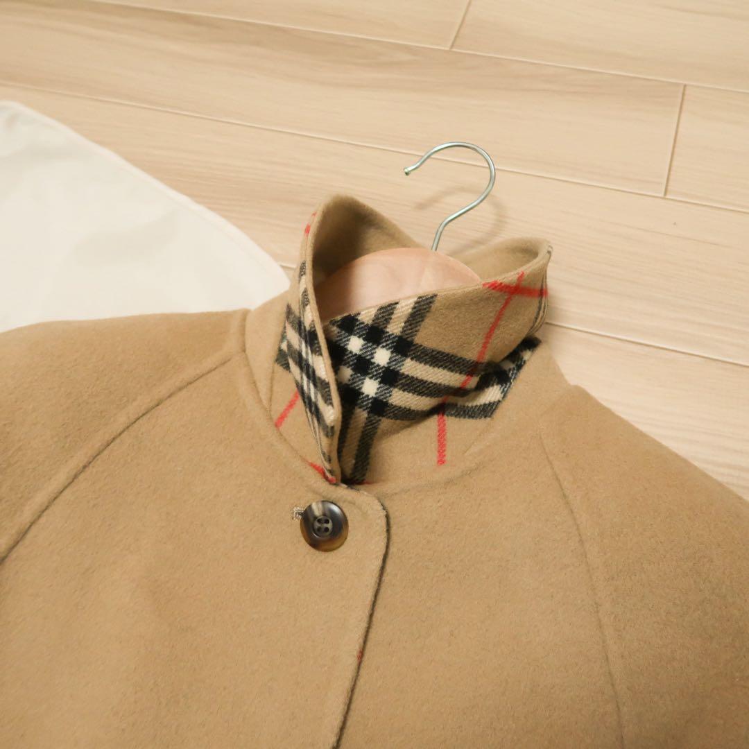 最高級品 カシミヤ ヴィンテージ バーバリー ロングコート ダブルフェイス
