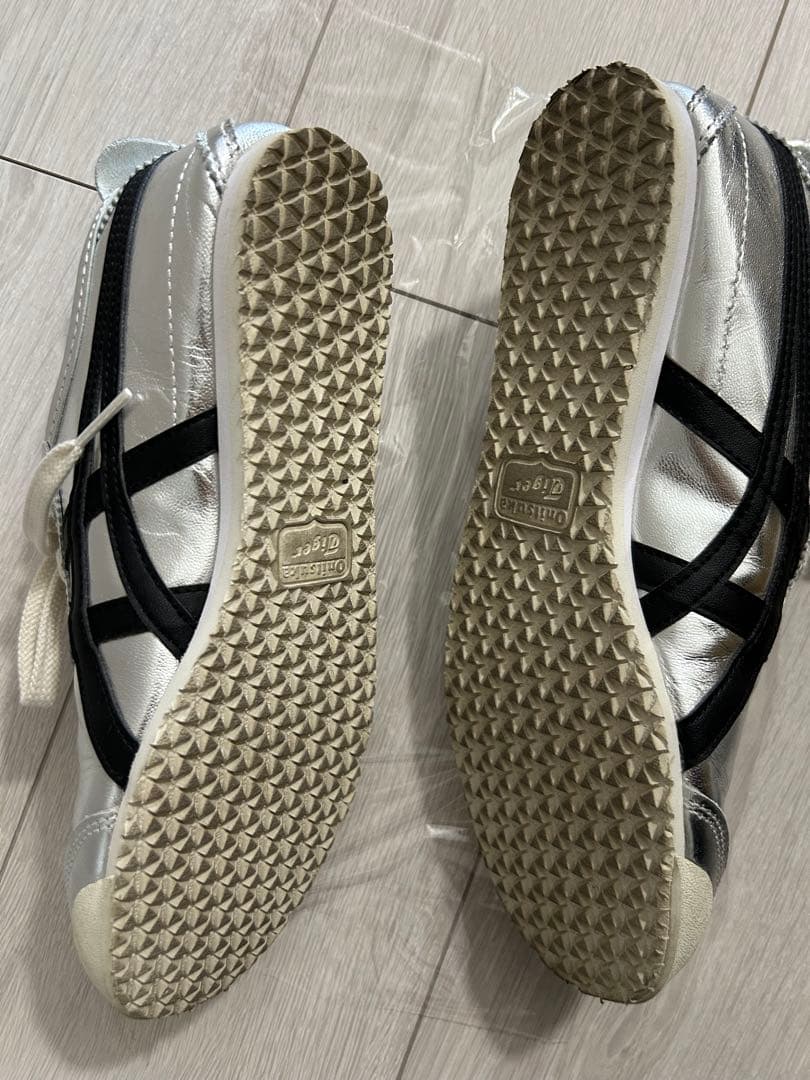 美品 オニツカタイガー MEXICO 66 SD シルバー ブラック メキシコ