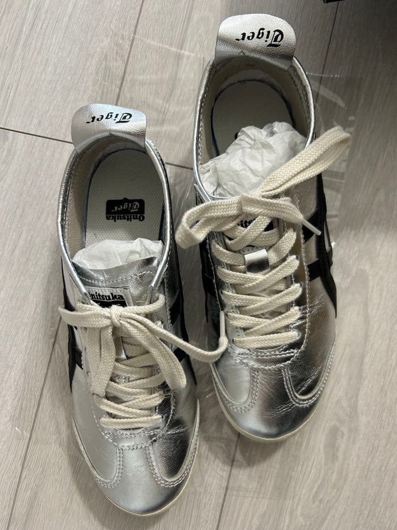 美品 オニツカタイガー MEXICO 66 SD シルバー ブラック メキシコ