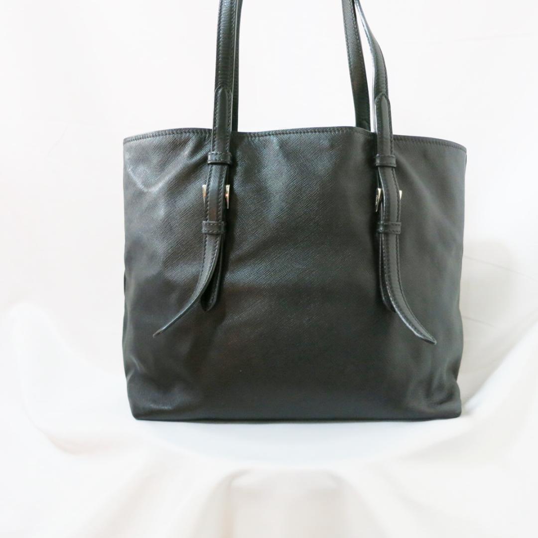 PRADA プラダ レザートートバッグ 　サフィアーノ　ブラック