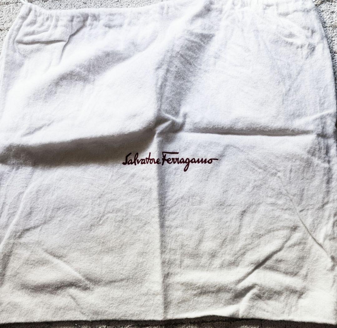 Salvatore Ferragamo ブラックキャンバス地　トートバッグ