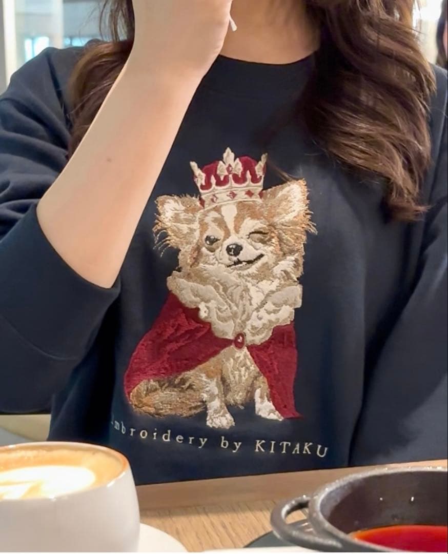 新品未使用　北区の刺しゅう屋　王様チワワ　Mサイズ